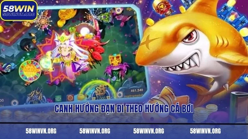 Canh hướng đạn đi theo hướng cá bơi