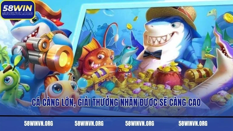 Cá càng lớn, giải thưởng nhận được sẽ càng cao