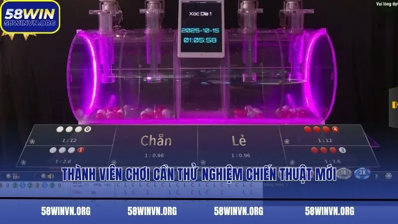 Thành viên chơi cần thử nghiệm chiến thuật mới